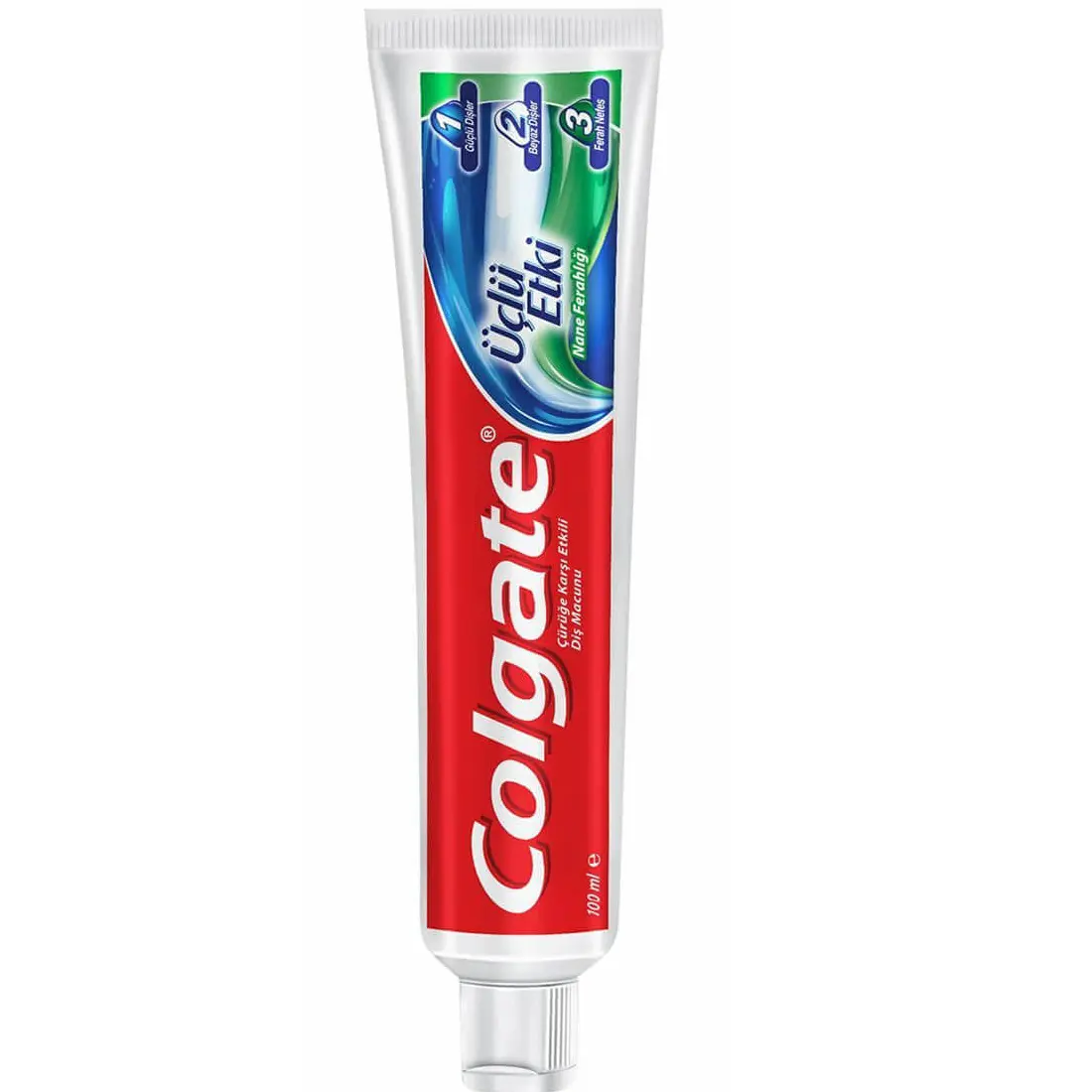 1 خمیر دندان کلگیت مدل تریپل اکشن 100 میلی لیتر colgate triple action toothpaste 100 ml مسواکالا مسواک کالا mesvakala