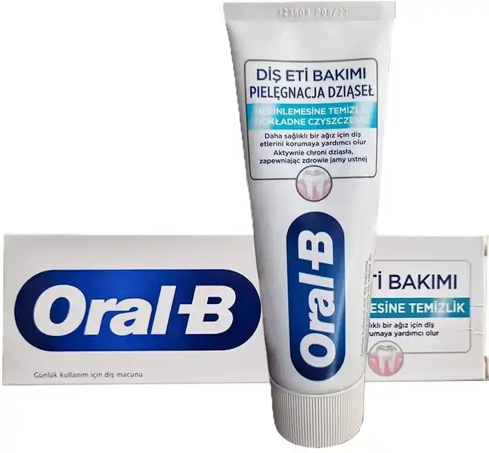 4 خمیر دندان اورال بی مدل مراقبت از لثه حجم ۶۵ Oral-B Gum Care Toothpaste 65mlمسواکالا مسواک کالا mesvakala