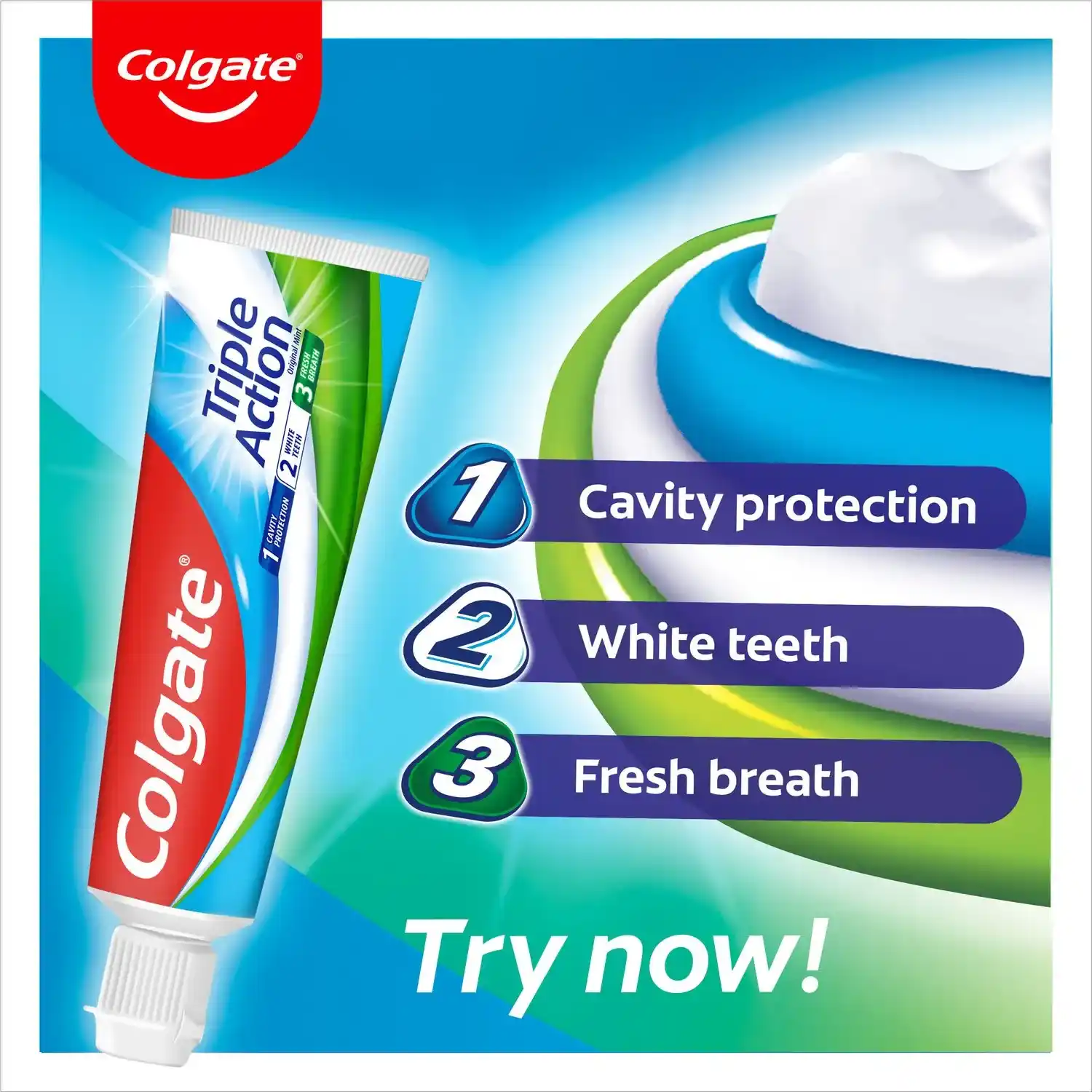 4 خمیر دندان کلگیت مدل تریپل اکشن 100 میلی لیتر colgate triple action toothpaste 100 ml مسواکالا مسواک کالا mesvakala