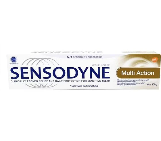 4.خمیردندان سنسوداین مدل مولتی اکشن Sensodyne Multi Action Toothpaste مسواکالا مسواک کالا mesvakala