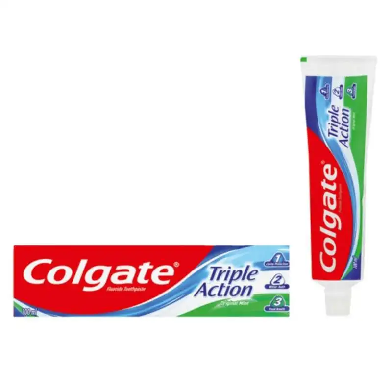 9 خمیر دندان کلگیت مدل تریپل اکشن 100 میلی لیتر colgate triple action toothpaste 100 ml مسواکالا مسواک کالا mesvakala