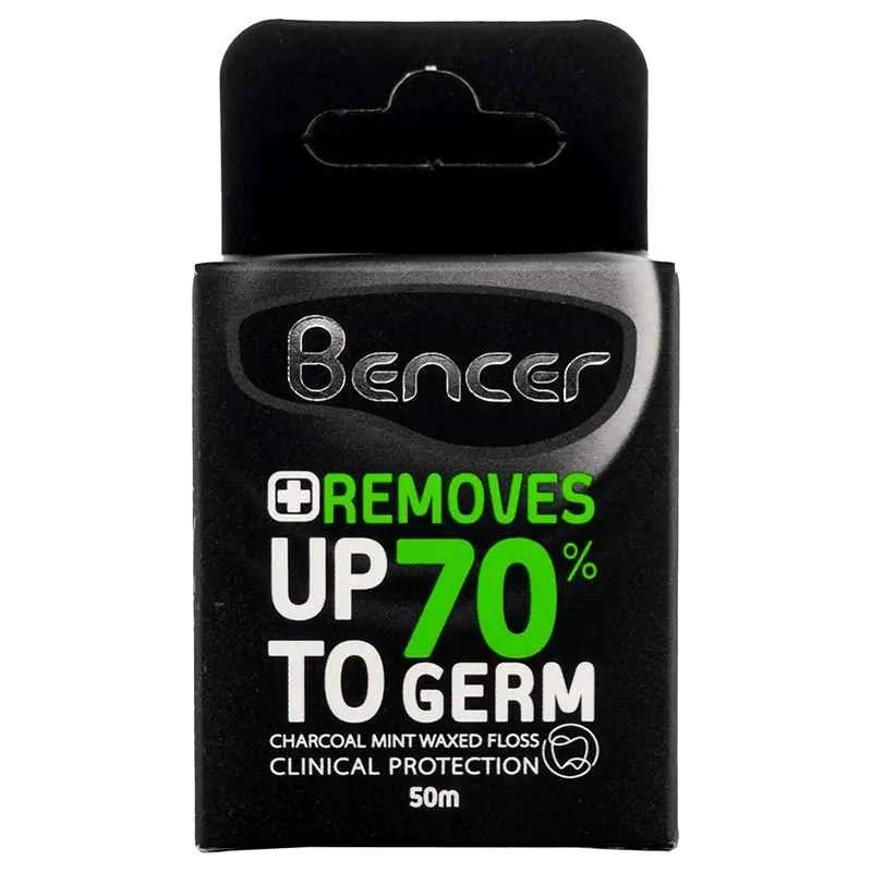 نخ دندان زغالی ذغالی بنسر Bencer Dental Floss Charcoal مسواکالا mesvakala