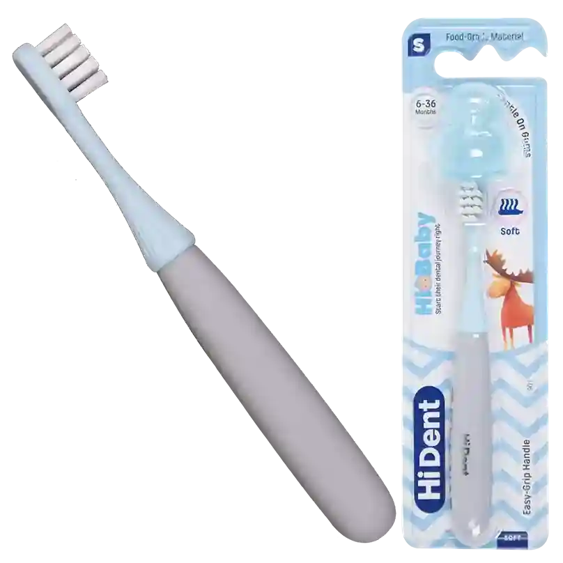 مسواک های بی بی هایدنت HiBaby Hi Dent Toothbrush-طوسی-4