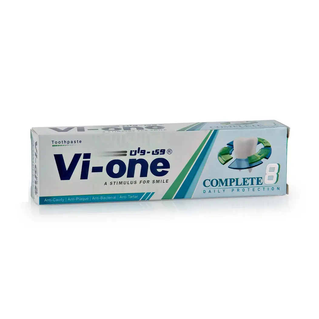3.خمیر دندان وی وان مدل Complete 8 هشت کاره با طعم نعناع Vi-One Complete 8 Toothpaste – Mint Flavor