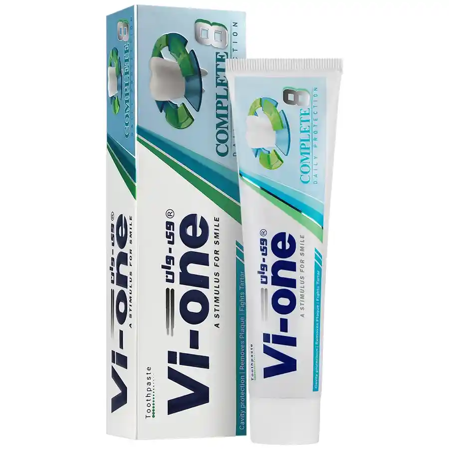 4.خمیر دندان وی وان مدل Complete 8 هشت کاره با طعم نعناع Vi-One Complete 8 Toothpaste – Mint Flavor