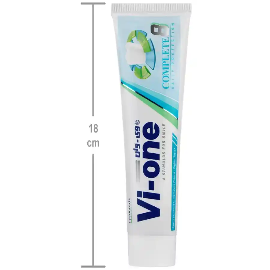 7.خمیر دندان وی وان مدل Complete 8 هشت کاره با طعم نعناع Vi-One Complete 8 Toothpaste – Mint Flavor