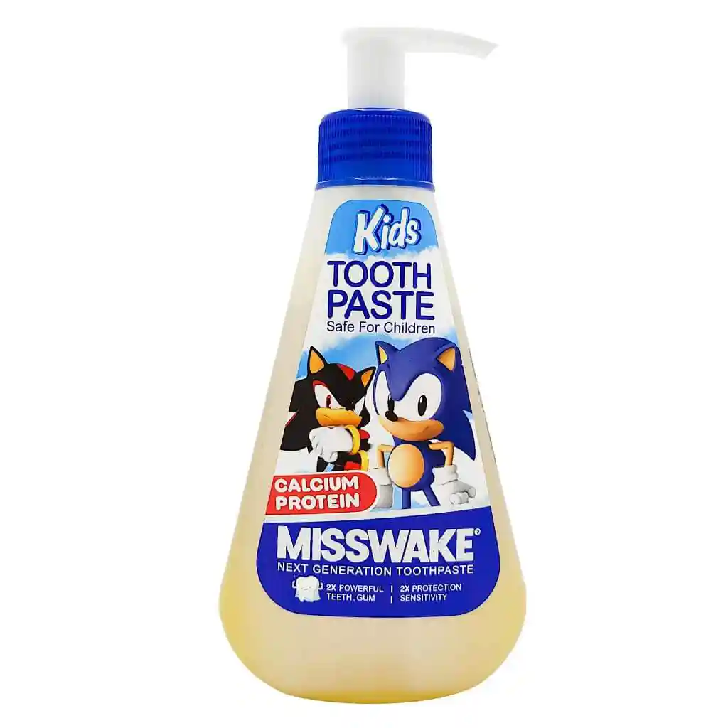 خمیر دندان پمپی کودک میسویک طرح سونیک|حاوی پروتئین شیر و کلسیم(185میل)