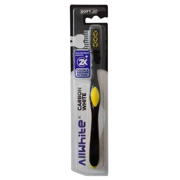 13 مسواک آلوایت مدل Carbon White سفیدکننده با کربن فعال برس نرم AllWhite Carbon White Toothbrush Soft Brush مسواکالا مسواک کالا mesvakala
