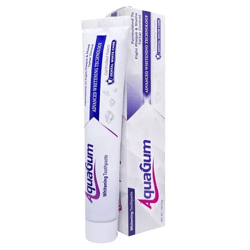 2 خمیر دندان آکواگام مدل Advanced Whitening_وزن 100 گرمی AquaGum Advanced Whitening Toothpaste_100g مسواکالا مسواک کالا mesvakala.webp