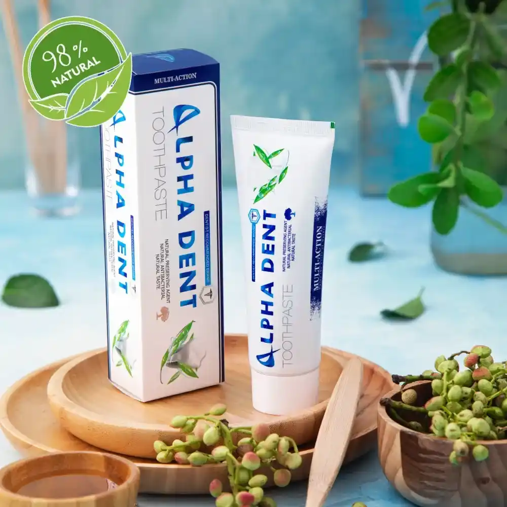 4-خمیردندان طبیعی آلفادنت مدل مانترا بدون فلوراید-ALPHADENT Natural Toothpaste – MANTRA (Fluoride Free)-مسواک کالا-مسواکالا-mesvakala
