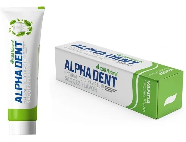 5-خمیردندان طبیعی آلفادنت مدل وندا با طعم سقز-ALPHADENT Natural Toothpaste — VANDA Saqqez Flavor-مسواک کالا-مسواکالا-mesvakala