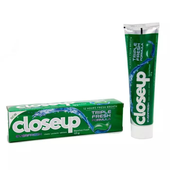 5خمیر دندان کلوز آپ اور فرش نعنایی close up ever fresh menthol fresh gel toothpaste مسواکالا مسواک کالا mesvakala