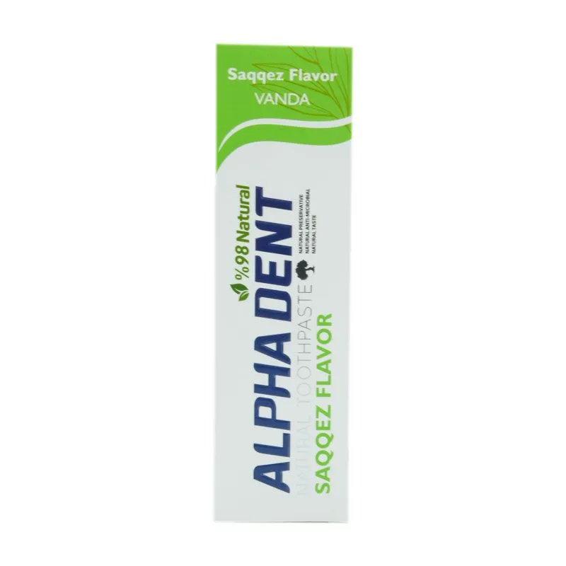 6-خمیردندان طبیعی آلفادنت مدل وندا با طعم سقز-ALPHADENT Natural Toothpaste — VANDA Saqqez Flavor-مسواک کالا-مسواکالا-mesvakala