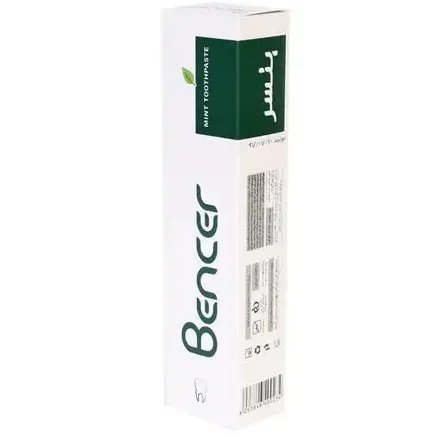 2 خمیردندان بنسرمدل مینت وزن ۸۰ گرم Bencer Mint Toothpaste 80g مسواک کالا مسواکالا mesvakala