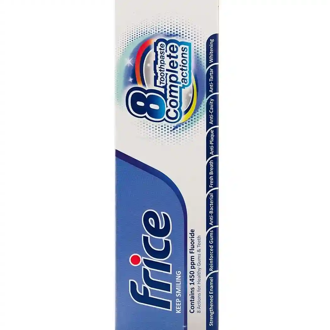 2. خمیر دندان فریس مدل 8 Complete Actions , Frice Toothpaste Complete Actions مسواکالا مسواک کالا mesvakala