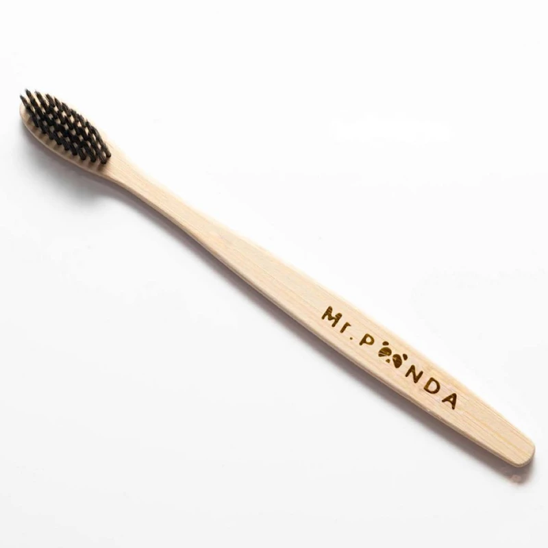 4-مسواک بامبو(چوبی) مستر پاندا – طبیعی و ضدباکتری-Mr. Panda Bamboo Toothbrush – Eco-Friendly & BPA-Free-مسواک کالا-مسواکالا-mesvakla