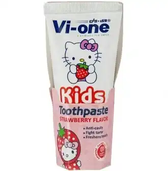 خمیردندان کودکان وی‌ وان با طعم توت فرنگی | مناسب دندان‌های شیری | 60g
