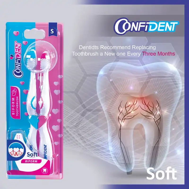 3 مسواک کانفیدنت مدل Turbo-Biform بای فرم مسواکالا mesvakala