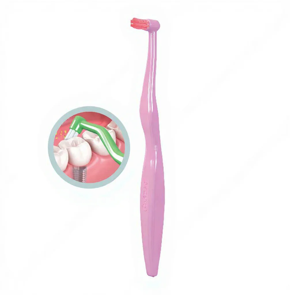 6 مسواک ایمپلنت زاویه دار کانفیدنت مدل Angled Implant confident mesvakala مسواکالا