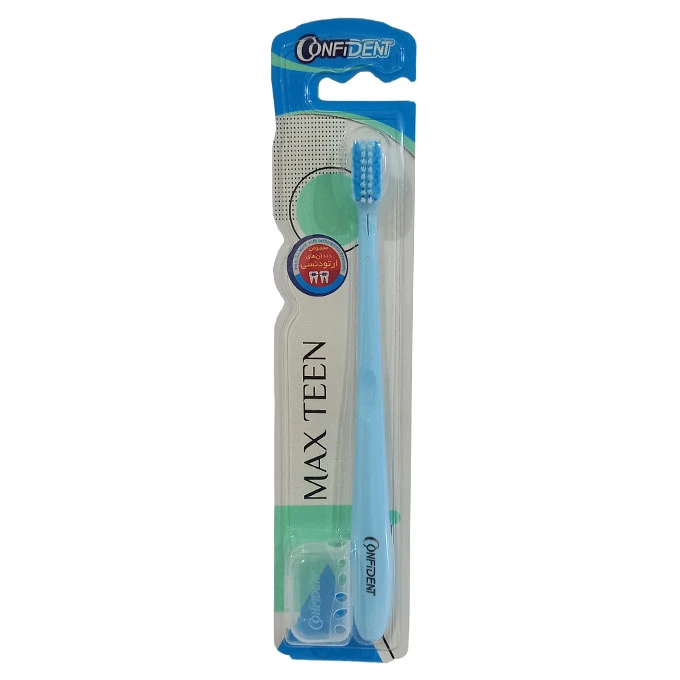 1 مسواک ارتودنسی کانفیدنت مدل Max Teen مکس تین با برس ترکیبی (نرم و متوسط)