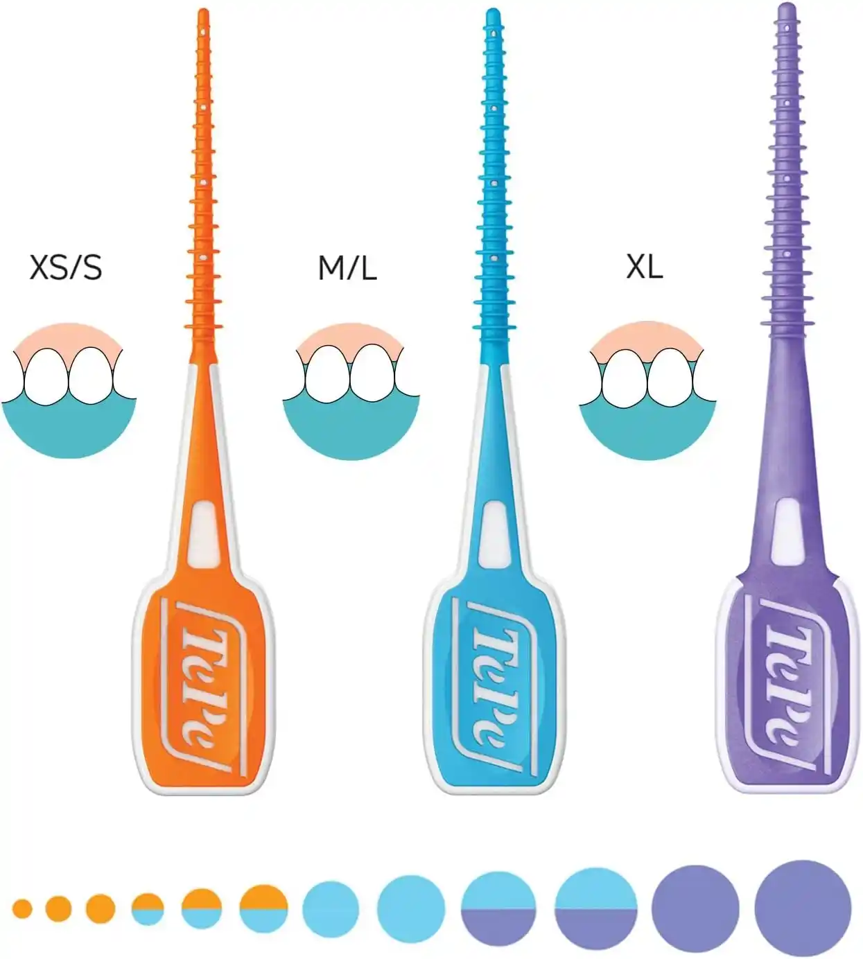 10 مسواک بین دندانی تپه TePe مدل EasyPick سایز XS_S کوچک رنگ نارنجی mesvakala مسواکالا