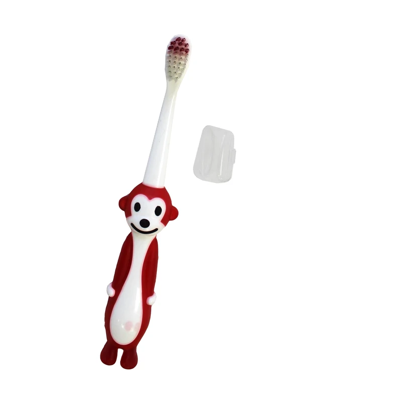 10 مسواک کودک کانفیدنت مدل Tiny Monkey Gift میمون کوچک با جایزه confident mesvakala مسواکالا