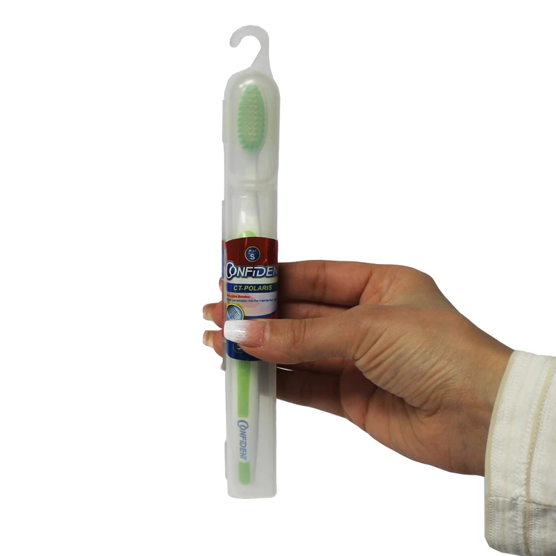 2 مسواک مسافرتی کانفیدنت مدل CT-Polaris Travel Pack confident mesvakala مسواکالا